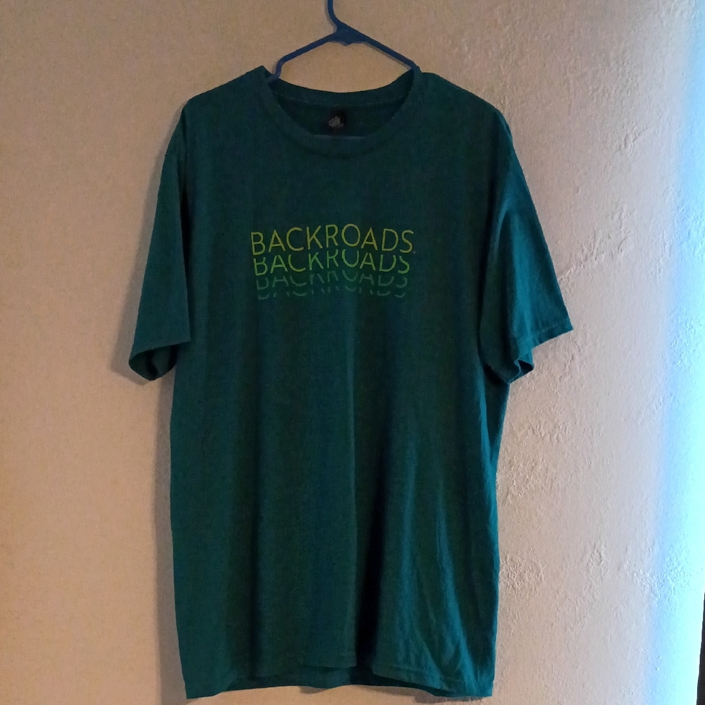 District Teal and Lime Backroads Tee